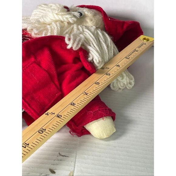 Primitive handmade? Muslin stuffed Santa 15.5” tall. - Picture 6 of 12